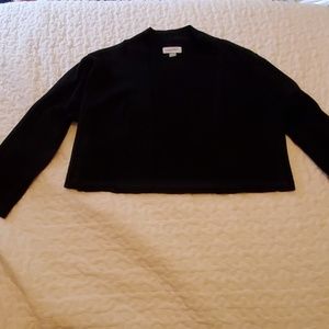 Black Calvin cropped sweater